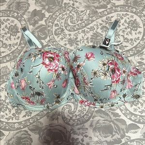 Floral Embroidered Bra